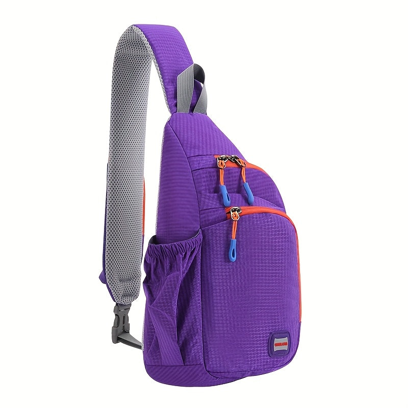 [Trendy Belt Bag] Trendy Nylon Belt Bag | Zipper Sling Bag with Side Pocket for Outdoor Sports