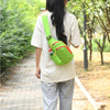 [Trendy Belt Bag] Trendy Nylon Belt Bag | Zipper Sling Bag with Side Pocket for Outdoor Sports