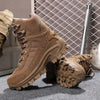 Men's High Top Hiking Boots, Shock-absorbing Non-slip Desert Boot, Winter Outdoor Camping Trekking Shoes