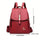 Women Large Capacity Backpack, Solid Color Buckle Decor Daypack, Simple PU Leather SchoolBag For Outdoor & Travel