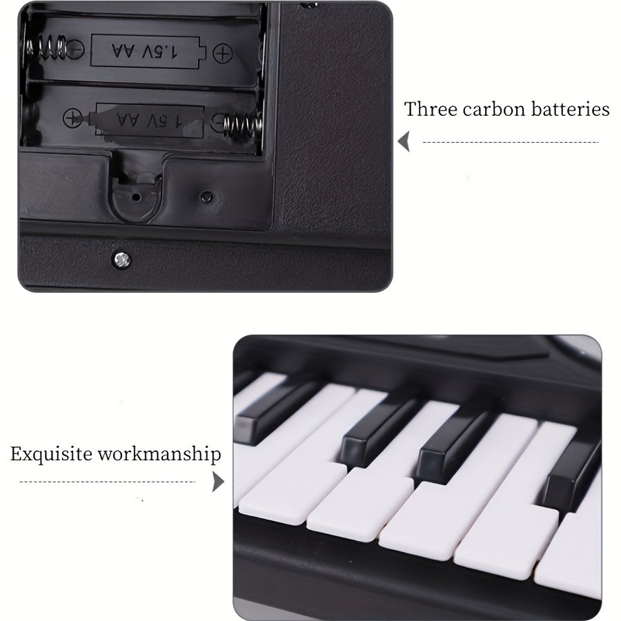 37-key Multifunctional Electronic Keyboard, Simulation Instrument Music Toy, Piano Toy Gift For Beginners (batteries Not Included)