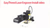 EasyThreed 0.5W Laser Engraver for Beginners, DIY Engraving Area 100x100mm, Wireless Smartphone Connectivity, APP Control for iOS & Android, Plastic Material, 110V/220V Power Supply, US Plug, Electronic Components Included