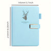 360 Page Premium Faux Leather Buckle, Soft Faux Leather A5 Notebook Suitable For Home, Office, And Study