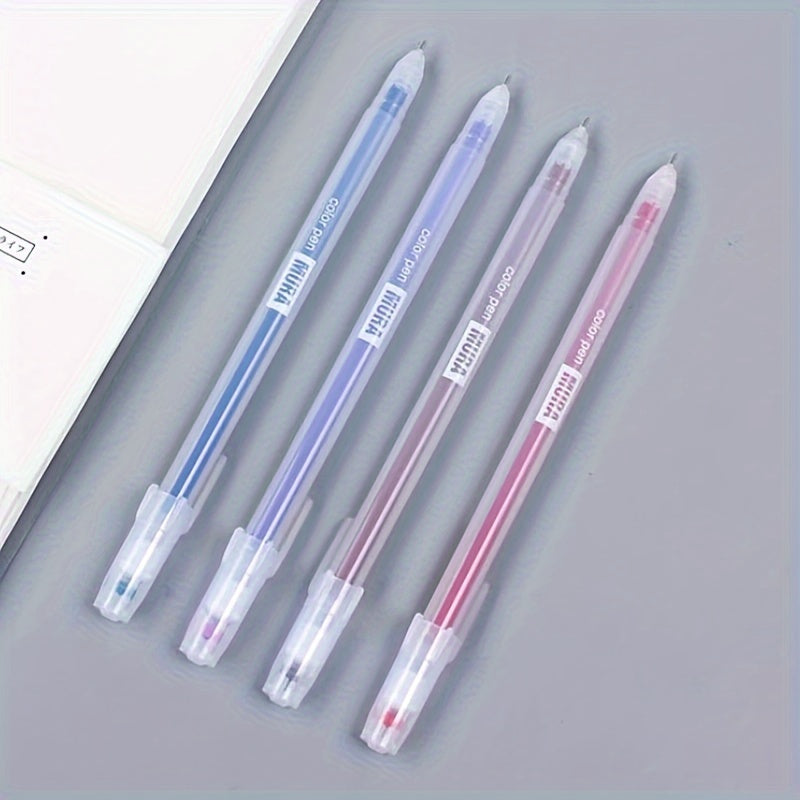12pcs 12pcs Color Gel Pen Set Kawaii Blue 0.5Mm Ballpoint Pen for Journal Cute School Supplies Stationery Office Accessories