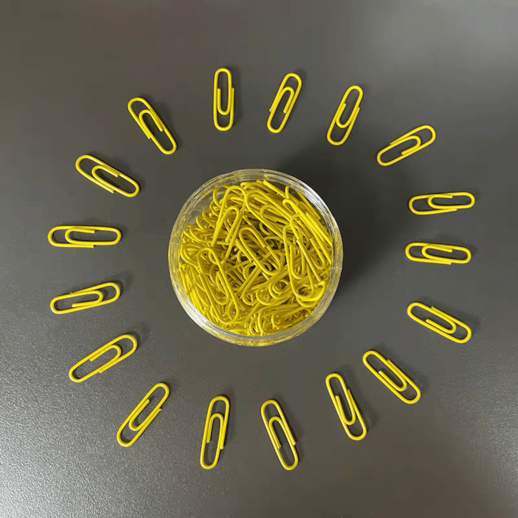 200pcs Large Metal Paper Clips - Nickel Plated, Colorful, Pin Barrel Design, Bookmark Function, Office and School Stationery Essentials