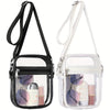 Clear View Crossbody Bag - Stadium-Approved, Spacious, Water-Resistant, Adjustable Strap, Interior Pockets - Perfect for Concerts, Sporting Events, Music Festivals, and Travel