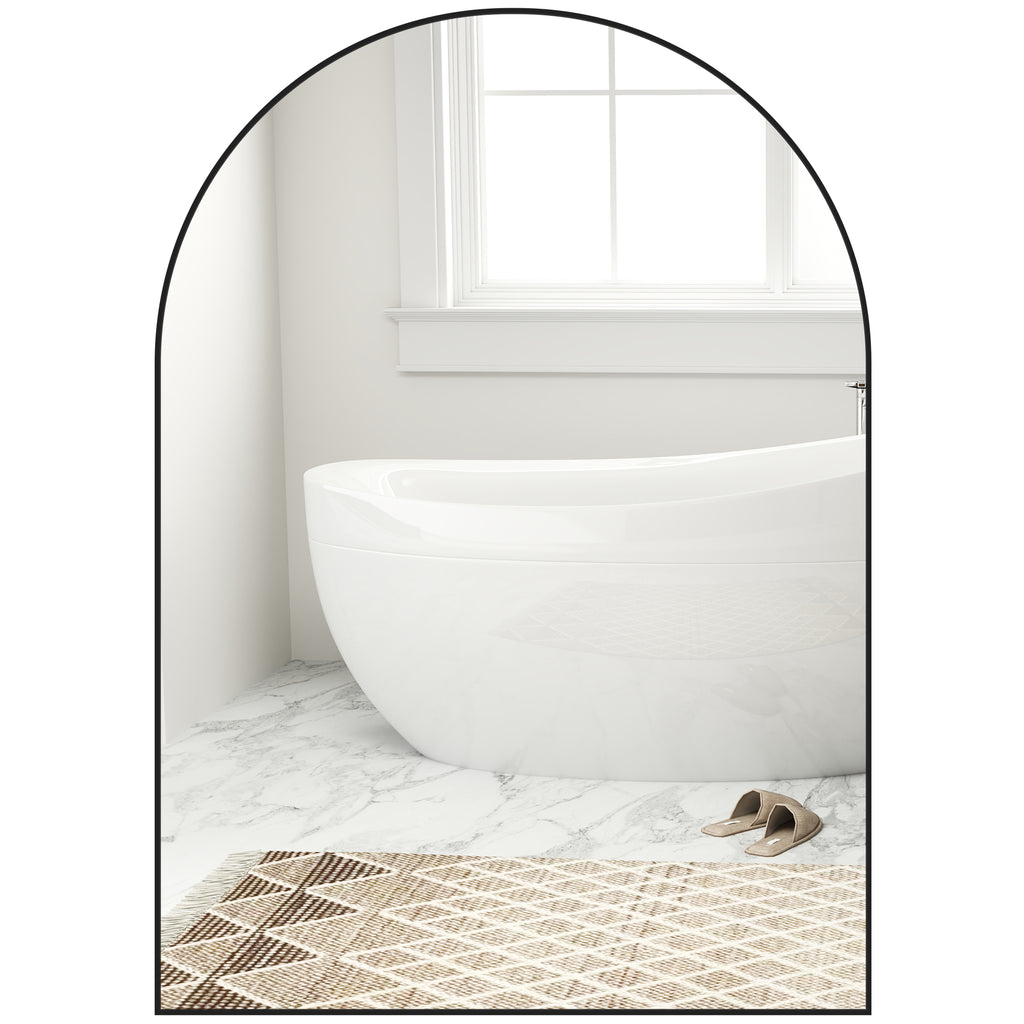 DodiOnline 50 x 70cm Arched Home Mirror - Black