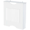 DodiOnline Painted MDF Radiator Cover Heater Cabinet Modern Slatted Home Furniture Living Room Bedroom Worktop White 82H x 78W x 19D