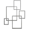DodiOnline Floating Shelves, Wall Mounted Interlocking Cube Shelves, Display Wall Shelf for Living Room, Bedroom, Hallways, Grey