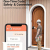 Keyless Entry Door Lock With Handle, Zowill Electronic Keypad Deadbolt Door Locks Handle Lever, Front Door Lock Set, Digital Door Lock, Auto-Locking, Anti-peep Code Door Handle Lock