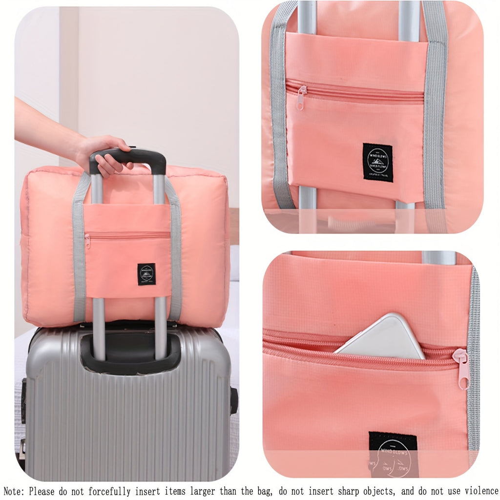 Moving luggage storage bag, foldable storage bag, portable airplane bag, multifunctional large capacity travel bag, briefcase/computer bag