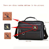 Men's Vintage Faux Leather Shoulder Bag - Adjustable Strap, Casual Business Crossbody for Daily Commute