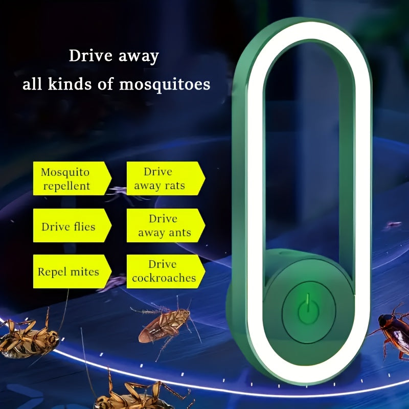1pc/2pcs USB Electronic Mosquito Repellent Lamp-LED Lighting Night Light Atmosphere Lamp Keep Insects Away Repel Mosquitoes, Rats, Cockroaches, And Spiders