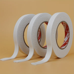 4 Rolls of Ultra-Strong Double-Sided Foam Tape - Mounting Tape for Home, Office, and Industrial Use - Heavy-Duty Foam Sponge Adhesive for Secure Bonding and Holding
