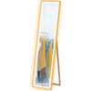 DodiOnline Full Length Mirror, with Adjustable Outer Light, Oak