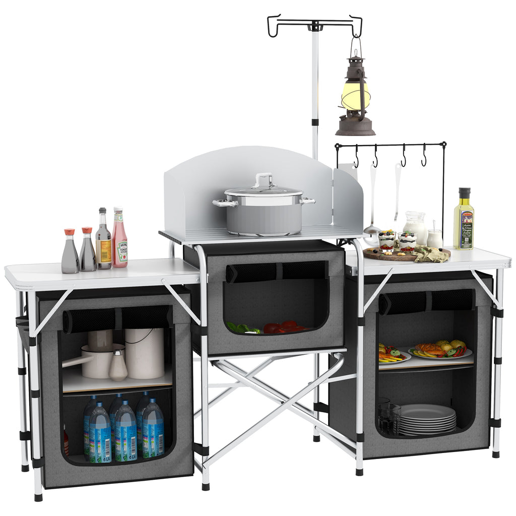 DodiOnline Multi-Storage Portable Camping Kitchen, with Carry Bag