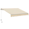 DodiOnline 3.5M x 2.5M Manual Awning Canopy Retractable Sun Shade Shelter for Garden Patio