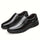 Mens Top Layer Cowhide Round Toe Slip On Dress Shoes - Durable Non Slip Rubber Sole, Breathable PU Insole, Solid Color, Perfect for Wedding, Business, Party, Banquet, Office in Spring, Summer, and Fall Seasons