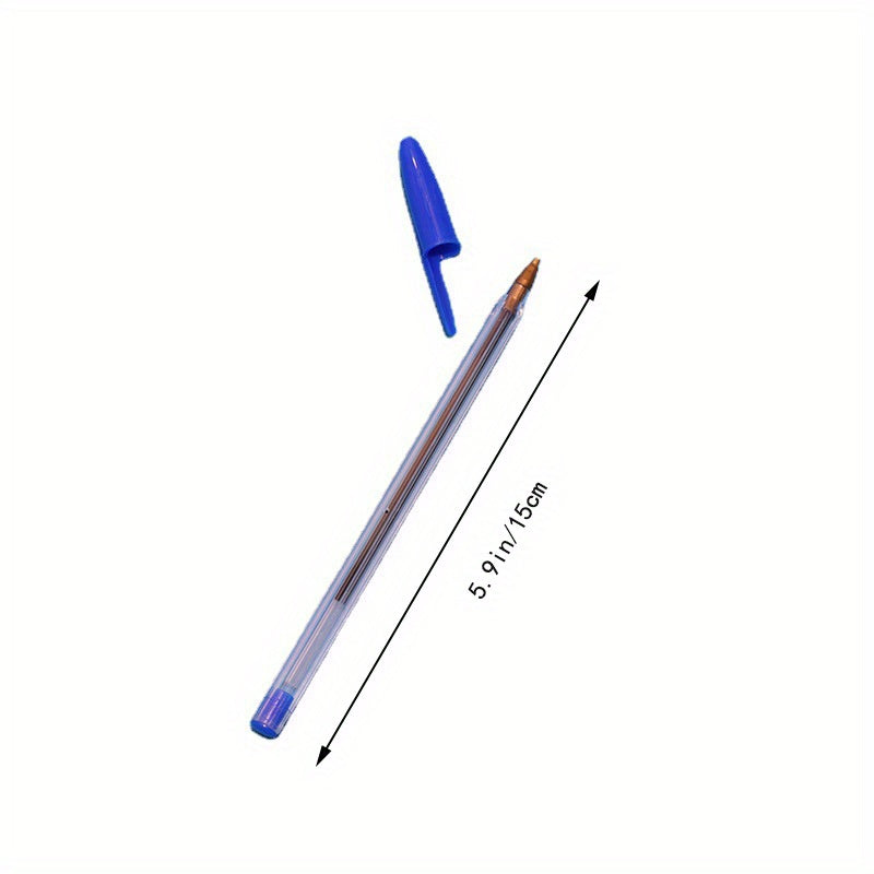 50pcs 1.0mm Bullet Point Ballpoint Pens - Perfect for Hotel Catering & Office Stationery!
