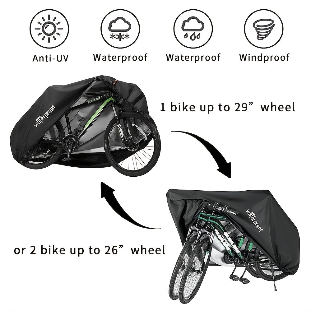 1pc Heavy Duty Waterproof Bicycle Cover - Protect Your Bike from Outdoor Elements