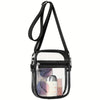 Clear View Crossbody Bag - Stadium-Approved, Spacious, Water-Resistant, Adjustable Strap, Interior Pockets - Perfect for Concerts, Sporting Events, Music Festivals, and Travel