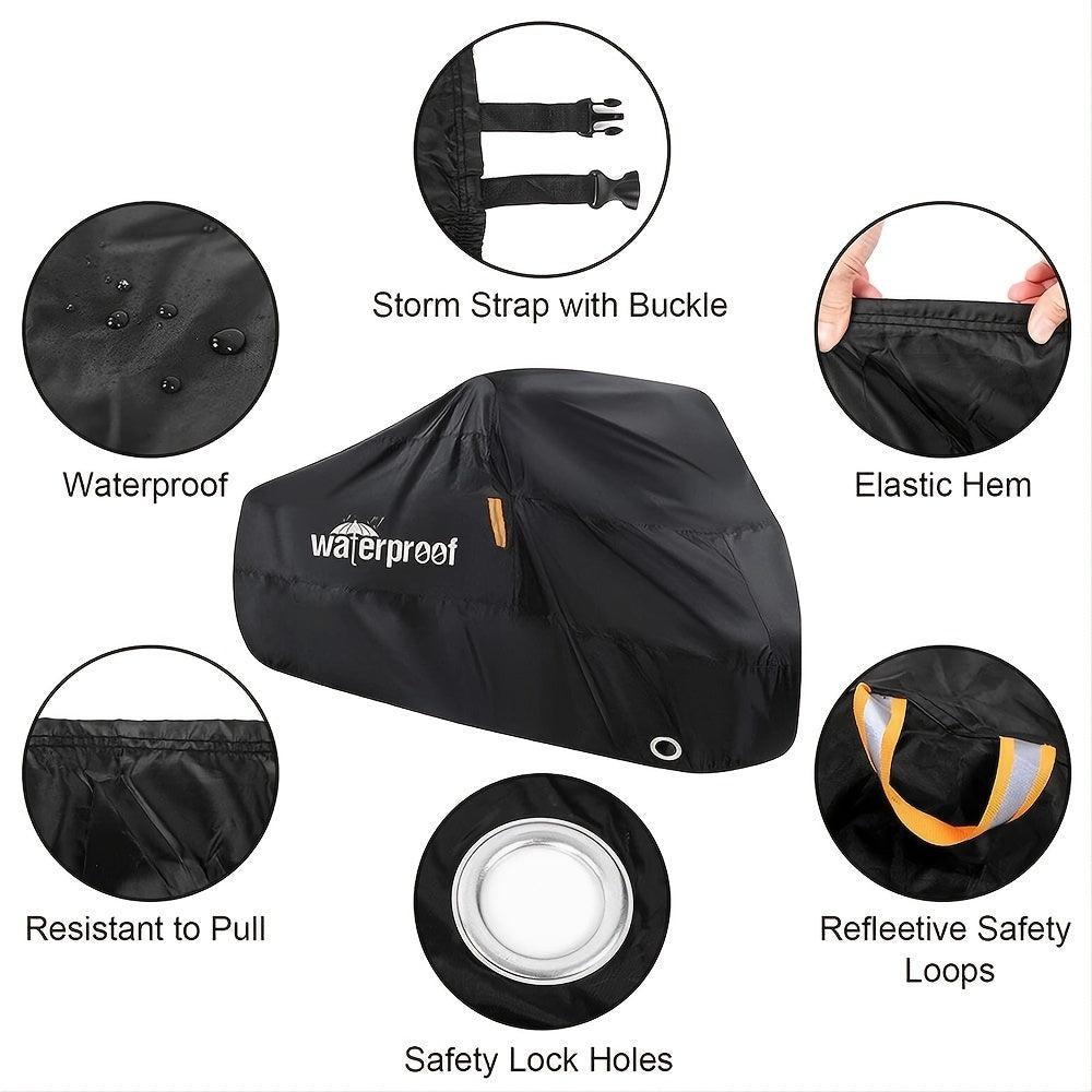 1pc Heavy Duty Waterproof Bicycle Cover - Protect Your Bike from Outdoor Elements