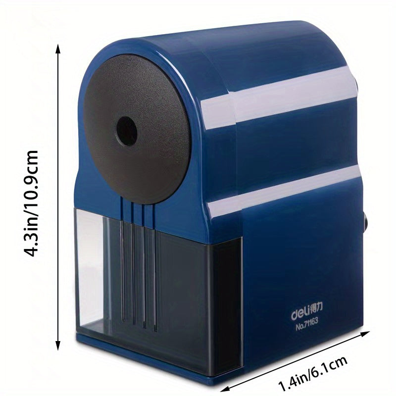 Heavy Duty Manual Pencil Sharpener with Spiral Blade - Fast, Efficient Sharpening for Wooden Pencils (Office, School, Artist Use)