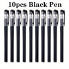 10pcs Premium Gel Pens Set - Black, Blue, and Red Refillable Ink with 0.5mm Bullet Tip - Perfect for School, Office, and Art Projects - Kawaii Stationery Supplies