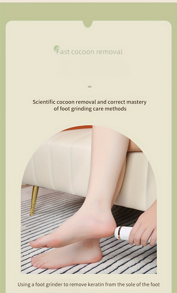 Electric Feet Callus Remover,Professional Electric Callus Remover,Rechargeable Portable Electronic Foot File Pedicure Tools, Electric Callus Remover Kit for Smooth and Soft Feet - Ideal Gift for Hard, Cracked, and Dry Light B