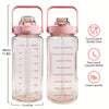 1pc Leakproof Insulated Water Bottle with Straw & Chug Lid - Durable with Storage Sleeve, Easy Carry Handle for All-Day Hydration - Perfect for Sports, Gym & Outdoor Activities