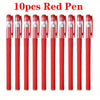 10pcs Premium Gel Pens Set - Black, Blue, and Red Refillable Ink with 0.5mm Bullet Tip - Perfect for School, Office, and Art Projects - Kawaii Stationery Supplies