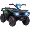DodiOnline 12V Kids Quad Bike with Forward, Reverse Functions, Ride-On ATV w/ Music, LED, Headlights, for Ages 3-5 Years - Green