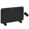 DodiOnline 1.2kW Freestand/On-Wall Electric Convector Heater, with Adjustable Thermostat - Black