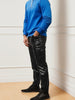 Men's Chic PU Leather Pants, Street Style High Stretch Skinny Pants For Nightclub Performance Party Dinner K-pop