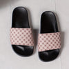 Soft Plaid Slides - Lightweight, Breathable, Comfortable Slip-On Shoes with Soft Fabric Inner, PU Faux Leather Upper, and Anti-Slip PVC Sole for Summer Beach Casual Wear