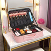 Professional Makeup Artist Cosmetic Organizer Case with Adjustable Dividers - Large Capacity Travel Beauty Suitcase, High Quality-like (No leaks), Portable with Carry/Shoulder Strap, for Women, Makeup Brushes, Toiletries, Jew
