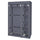 67" Portable Clothes Closet Wardrobe with Non-woven Fabric and Hanging Rod Quick and Easy to Assemble Gray