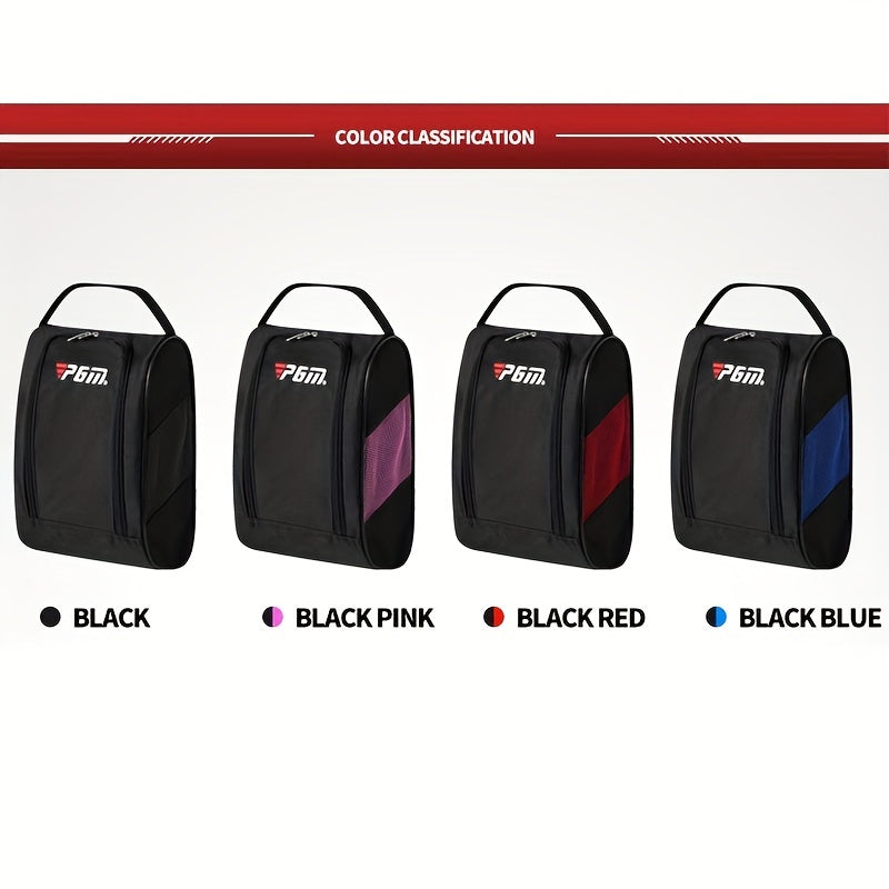 PGM Outdoor Golf Shoes Bags, Colorful Nylon Travel Zippered ConvenientSport Storage Bag XB001