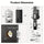 Keyless Entry Door Lock with 2 Lever Handles - Electronic Keypad Deadbolt, Auto-Locking, Anti-Peeping Password, Digital Smart Code, Brushed Aluminum, Battery-Powered (AA Batteries Included), US Standard, Smart Door Lock