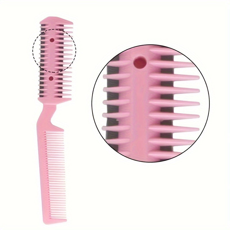 1Pc Dual-Head Pet Grooming Comb - Effortless Hair Removal & Trimming - Safe Razor Blades for Dogs & Cats - Premium Cleaning Beauty Tool for Professional Hairdressing