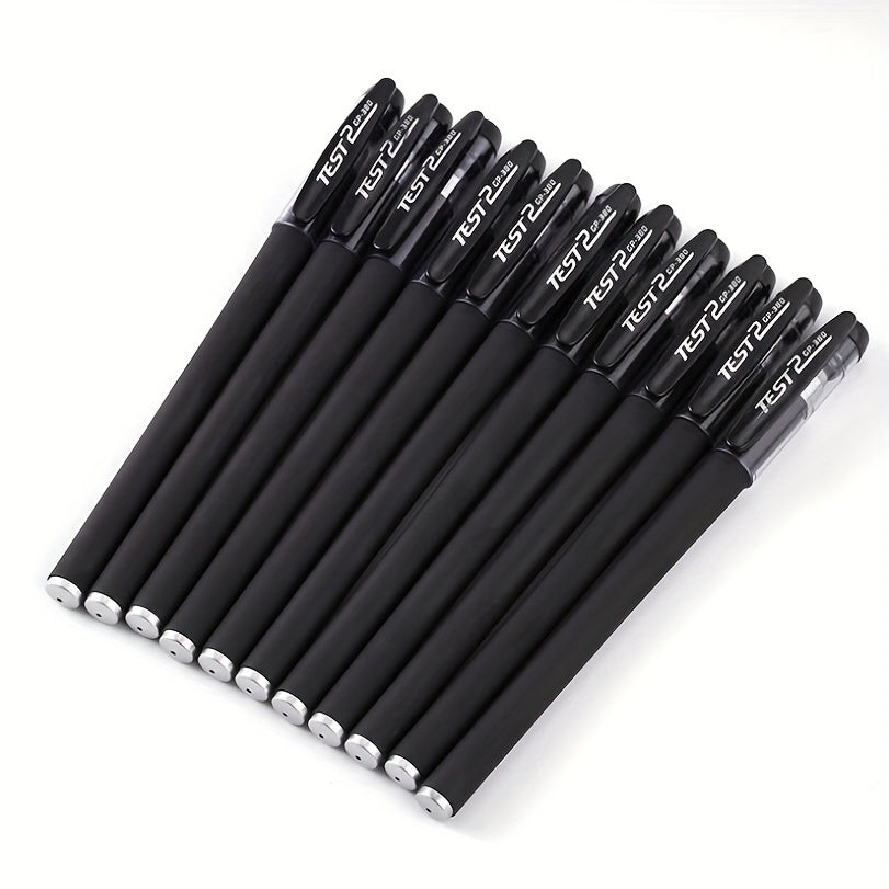 10pcs Premium Gel Pens Set - Black, Blue, and Red Refillable Ink with 0.5mm Bullet Tip - Perfect for School, Office, and Art Projects - Kawaii Stationery Supplies