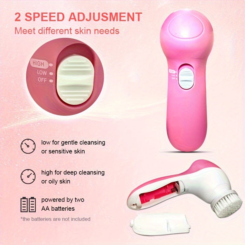 Electric 7-In-1 Facial Cleanser Multifunctional Face Washer Facial Massager Beauty Washer Pore Cleaner Gift for Mom on Mother'S Day