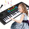 37-Key Portable Electronic Piano Keyboard with Microphone - Christmas & Birthday Gift for Musicians