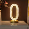 1 luxurious oval crystal table lamp, office USB charging lamp, living room bedside night light decorative table lamp suitable for bedroom, living room, party and dinner decoration creative lamp