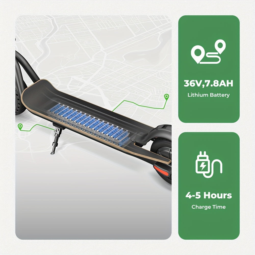 MEGAWHEELS S10 Lightweight And Foldable Electric Scooter for Adults with 8" Wheels, 5.2Ah Battery, 250W Motor, Electronic Brake And Bright LED Headlight, Supports 25km/h Max Speed, 3 Speed Modes And 10-15km Mileage