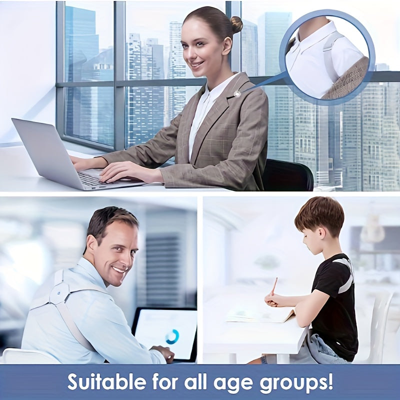 Hump Correction Training Device, Electronic Intelligent Vibration Smart Posture Reminder Back Support Belt