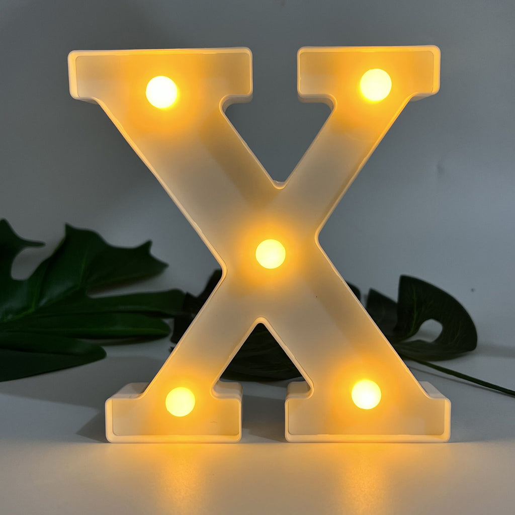 1pc Alphabet Letter LED Lights Luminous Number Lamp Decor, Battery Night Ligh, t For Home Wedding Birthday Christmas Party Decoration Letters Numbers Light, Home Decor