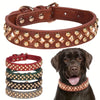 1pc Rivet Pet Collar, Retro Leather Dog Collar, Suitable For Pets Neckwear Accessories