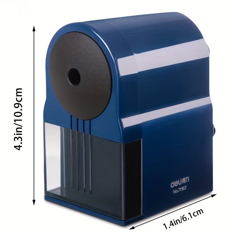Heavy Duty Manual Pencil Sharpener with Spiral Blade - Fast, Efficient Sharpening for Wooden Pencils (Office, School, Artist Use)
