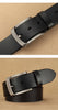 Men Cowhide Genuine Leather Prong Buckle Belt For Men